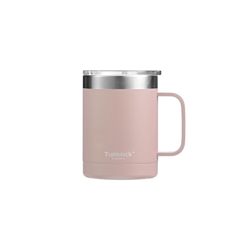 GLASSLOCK 텀블락 플레인 머그 텀블러 350ml (핑크)