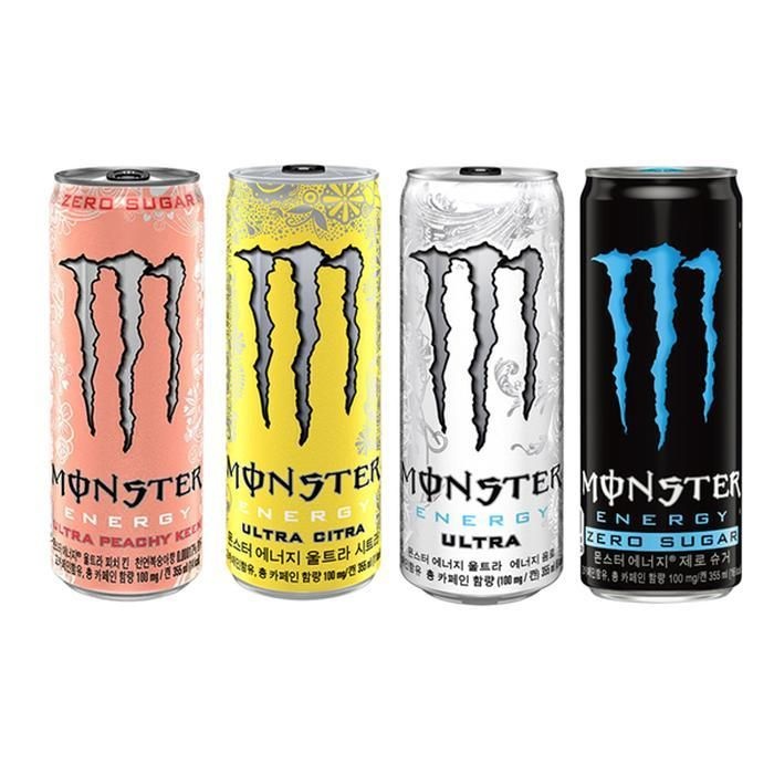 몬스터 355ml (피치킨+시트라+울트라+제로) 12캔씩 총48캔