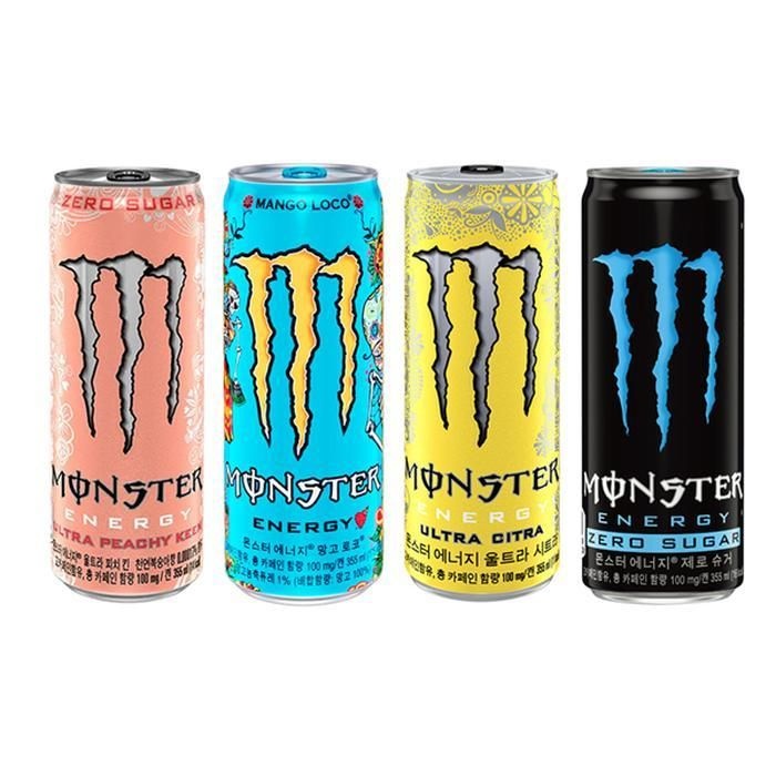 몬스터 355ml (피치킨+망고+시트라+제로) 12캔씩 총48캔