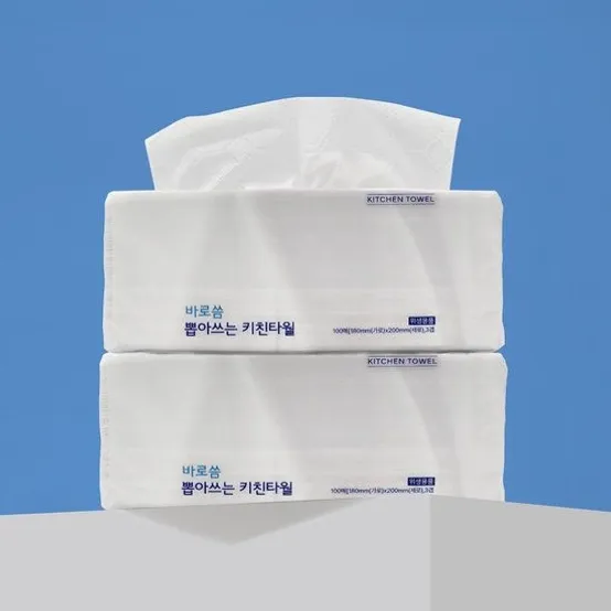 바로씀 뽑아쓰는 3겹 키친타월 100매*9팩