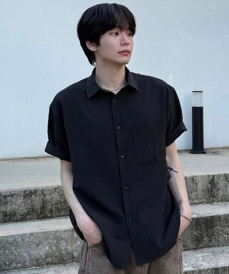 카네이테이 CHECK HALF SHIRT (BLACK) K26H-TOS-595-BK 134934