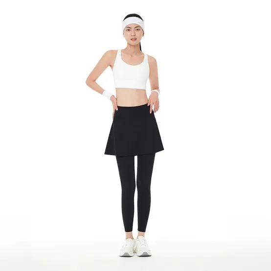 안다르 에어쿨링 8.2부 플레어 치마 레깅스