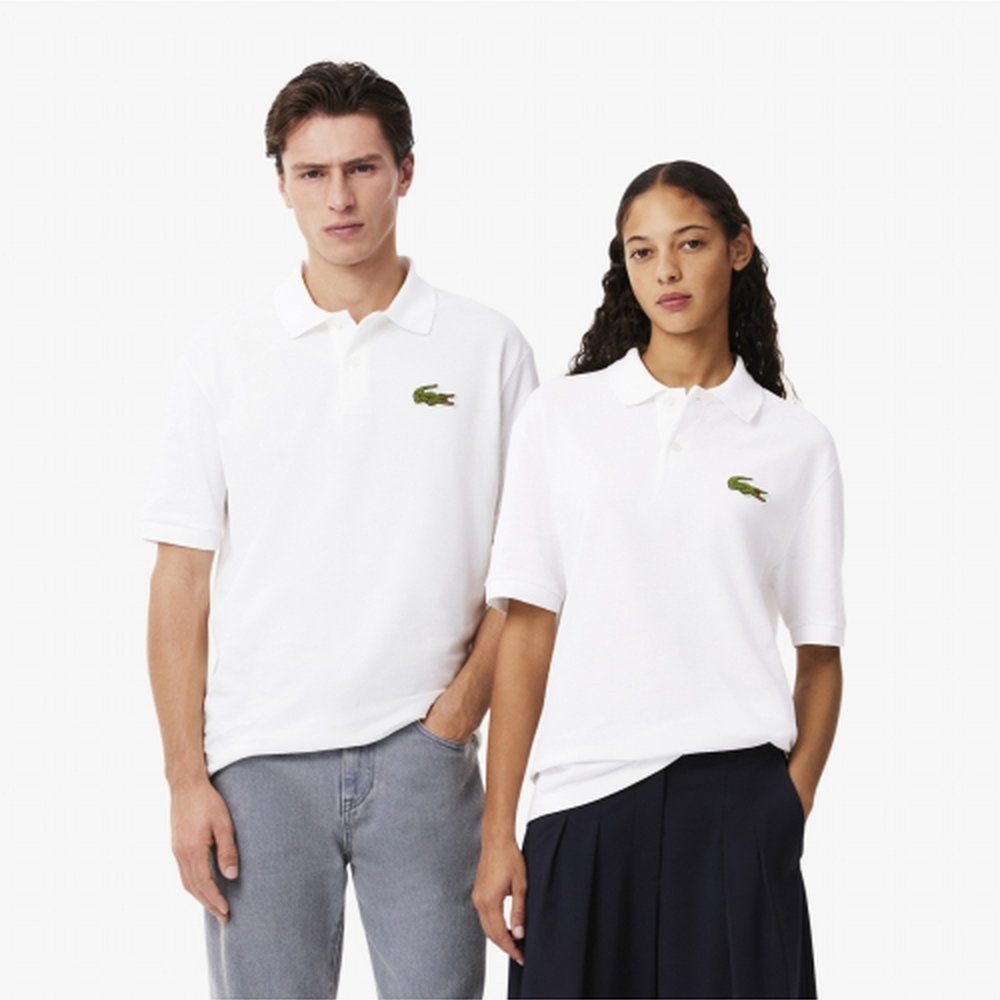 라코스테 Lacoste 라코스테 남성 부클 브랜딩 루즈핏 반팔 폴로 셔츠 PH2751-55G 001