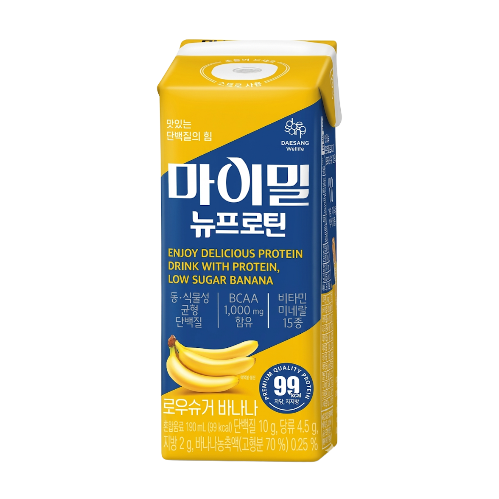 [오늘출발] 마이밀 뉴프로틴 로우슈거 바나나 190ml x 30팩, 1박스