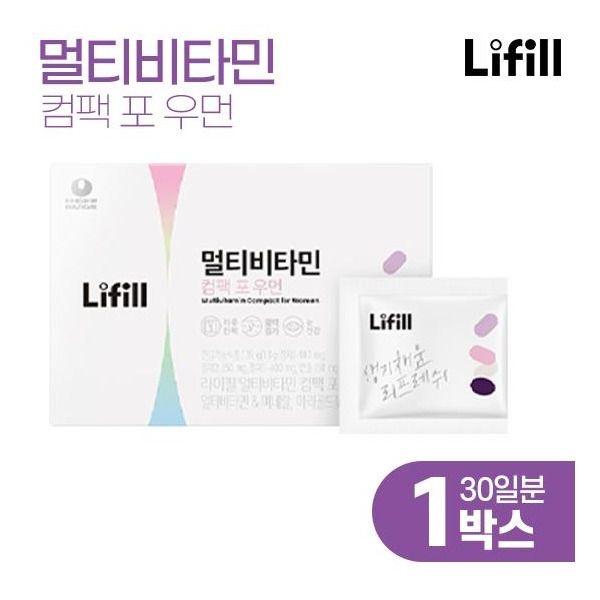 [라이필] 멀티비타민 컴팩 포 우먼 1박스(30일분)