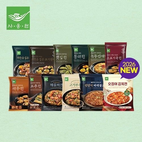 프리미엄 명절 모둠전 세트 12종12팩 / 3.18kg