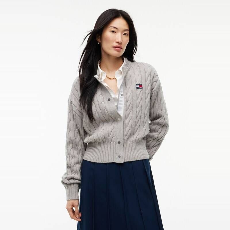 타미진스 타미진스 여성 배지 케이블 카디건 T32G7KCD01TWT2 P7Q3R8S1 V5W8X3Y1