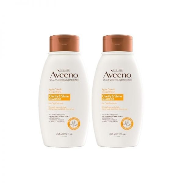 Aveeno 스토어 방문하기 [해외] Aveeno 샴푸, 350ml(12온스), 2팩 | 두피 진정 애플 사이다 식초 블렌드 437695