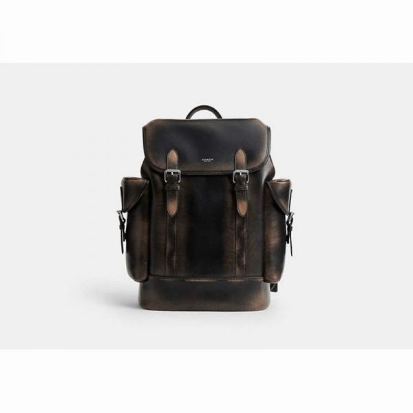 Coach [해외] Coach 코치 히치 백팩 러브드 레더 남성 데일리 가죽 노트북