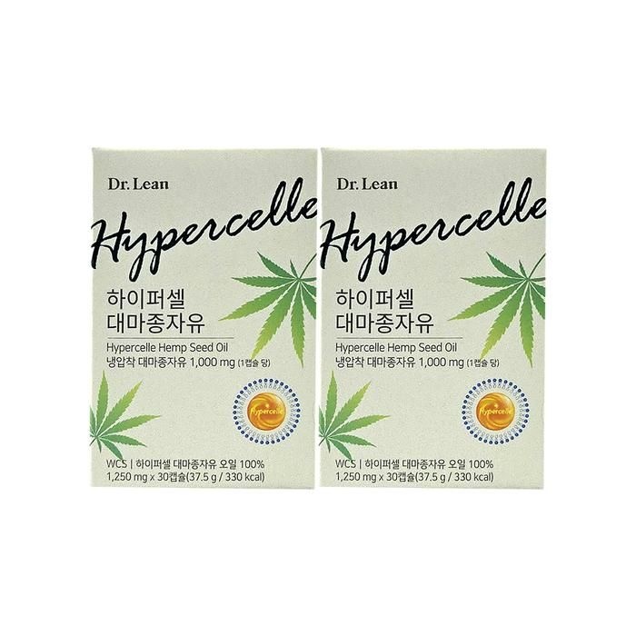 닥터린 하이퍼셀 대마종자유 1250mg x 30캡슐 x2박스