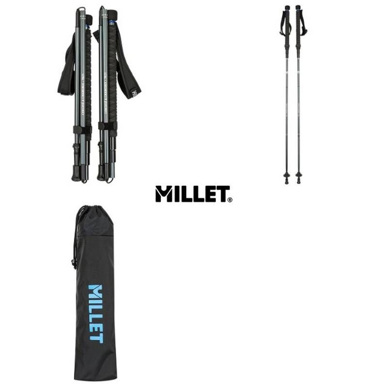[백화점 정품] 26년 밀레 MILLET 남녀공용 듀랄루민 소재 접이식 폴딩 4단 130세트 MXUXI904