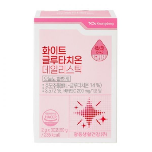 광동 오늘도 환하게 맛있는 화이트 글루타치온 데일리스틱 오렌지맛 30포, 1개