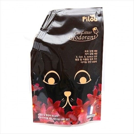 반려묘화장실 D18 Pilou 필루 고양이 모래탈취제 허니서클향 300g