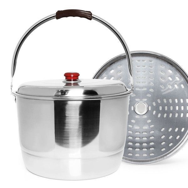 국산 IH 스텐 들통 5호 (20L) / 대용량 인덕션 곰솥 찜솥 찜기 빨래솥 선학