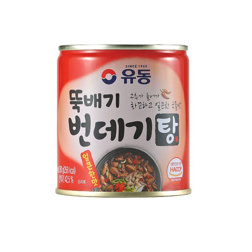 유동 뚝배기 번데기탕 얼큰한맛 280g 술안주 고단백