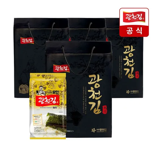 [28일 순차배송] 3대째 달인 재래 도시락김 27봉 선물세트