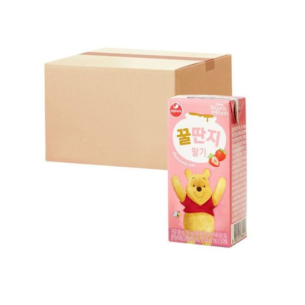 서울우유 꿀딴지 딸기 180ml x 48팩