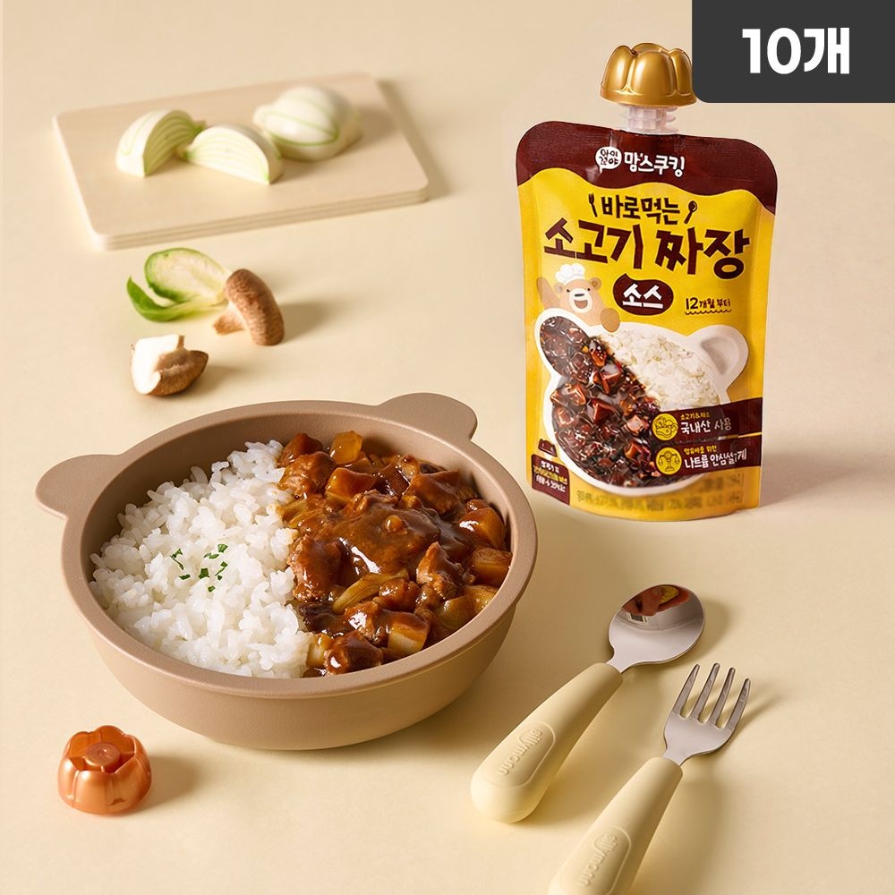 아이꼬야 맘스쿠킹 바로먹는 소스 소고기 짜장, 100g, 10개