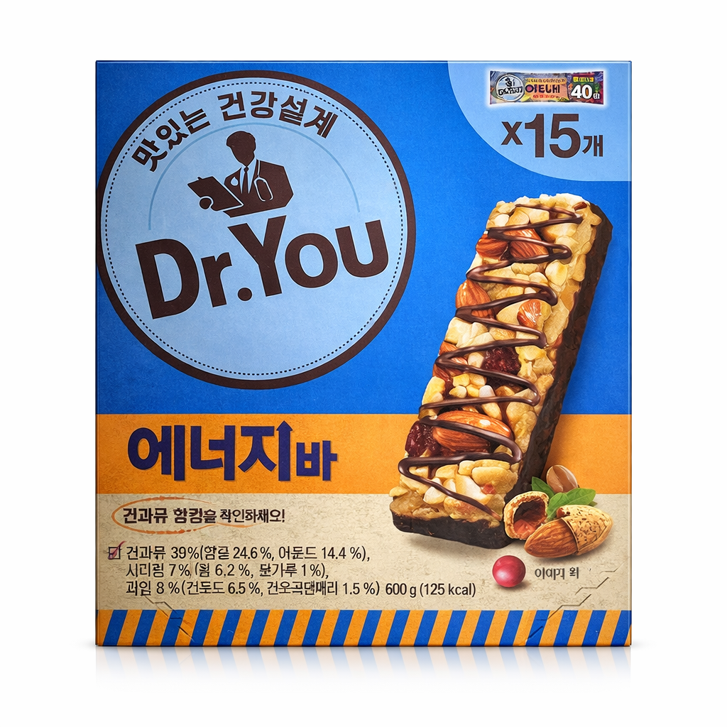 닥터유 에너지바 40g x 15개 2세트(총30개입)