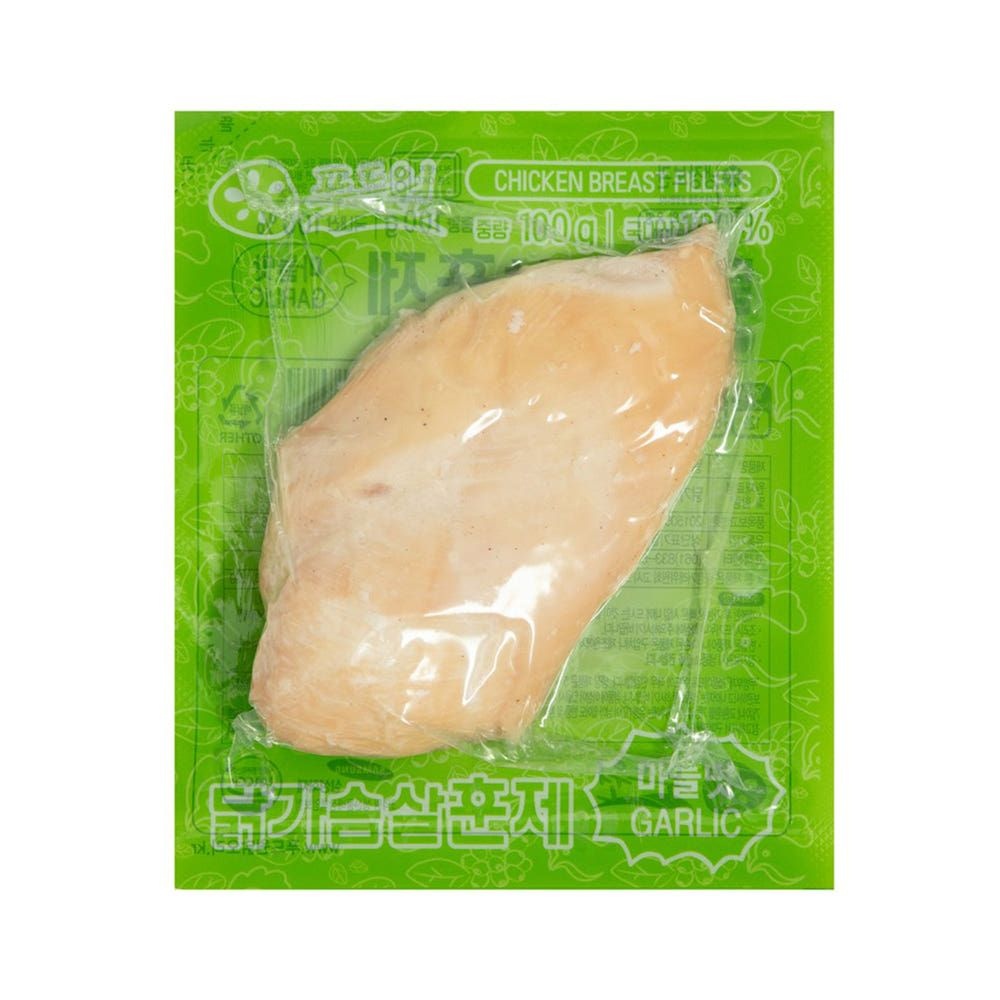 푸드원 맛닭 냉장 훈제 닭가슴살 마늘맛 100g 100팩 10kg