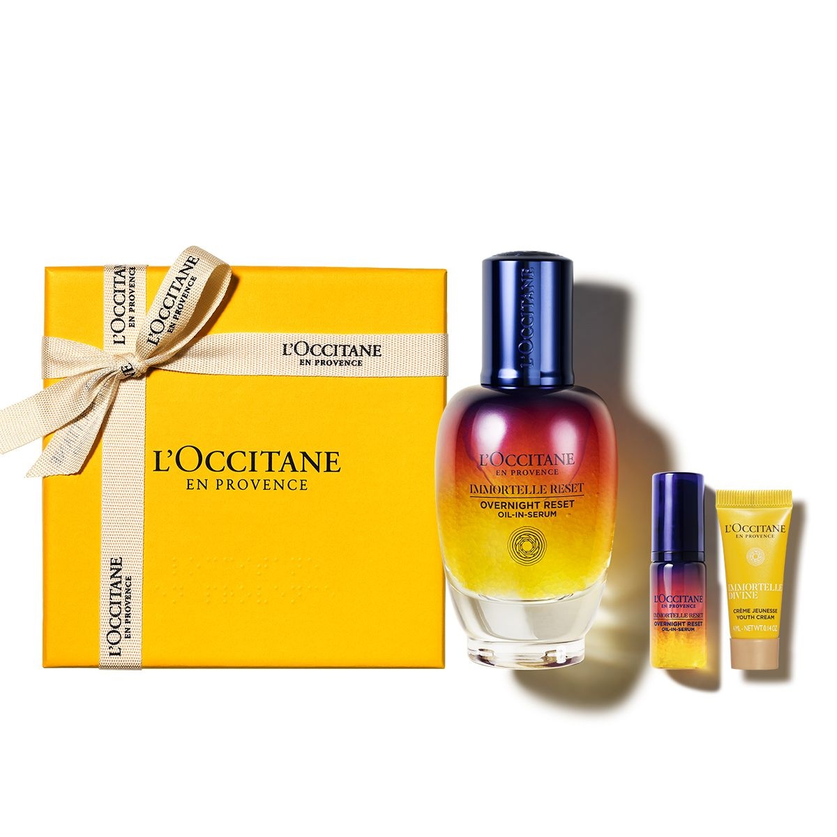 록시땅 [기프트] 이모르뗄 오버나이트 리셋 오일 인 세럼 50ml (+디럭스 2종)