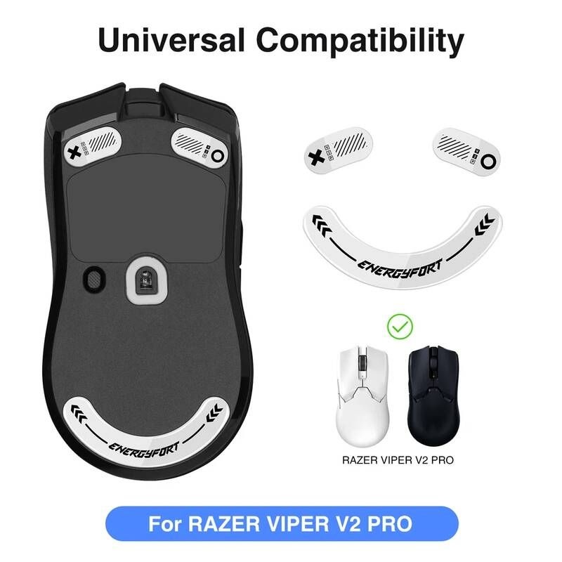 [해외] 잠자리마우스스티커 곡선 자리 Razer Viper V2 Pro 게임용 마우스 피트 교체 초강력 유리 스케이트 Super Smooth Glide Fast