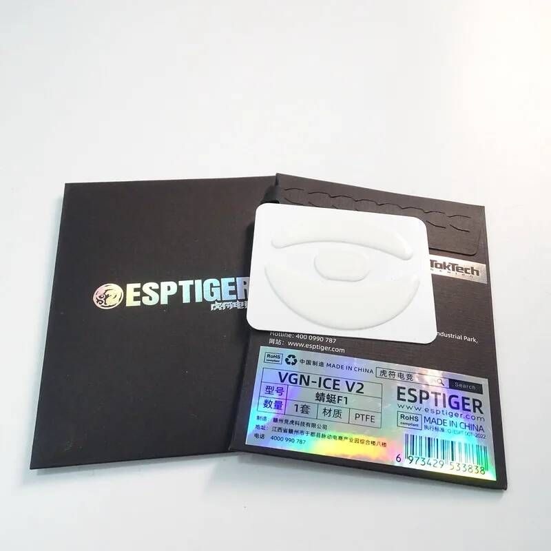 [해외] 잠자리마우스스티커 오리지널 e스포츠 타이거 ICE V2 마우스 스케이트 피트 VGN 드래곤플라이 F1 F2 R1 Y2 A9 VXE MAD R 울