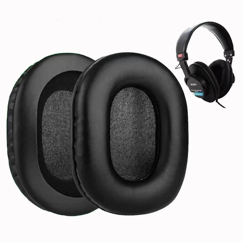 [해외] 헤드셋스펀지 이어폼 소니 Sony MDR-7506mDR-V6mDR-900ST 헤드폰용 이어 패드 가죽 커버 이어패드 헤드셋 스폰지 폼 쿠션