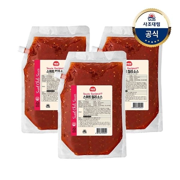 [사조대림] 스위트 칠리 소스 2kg x 3개