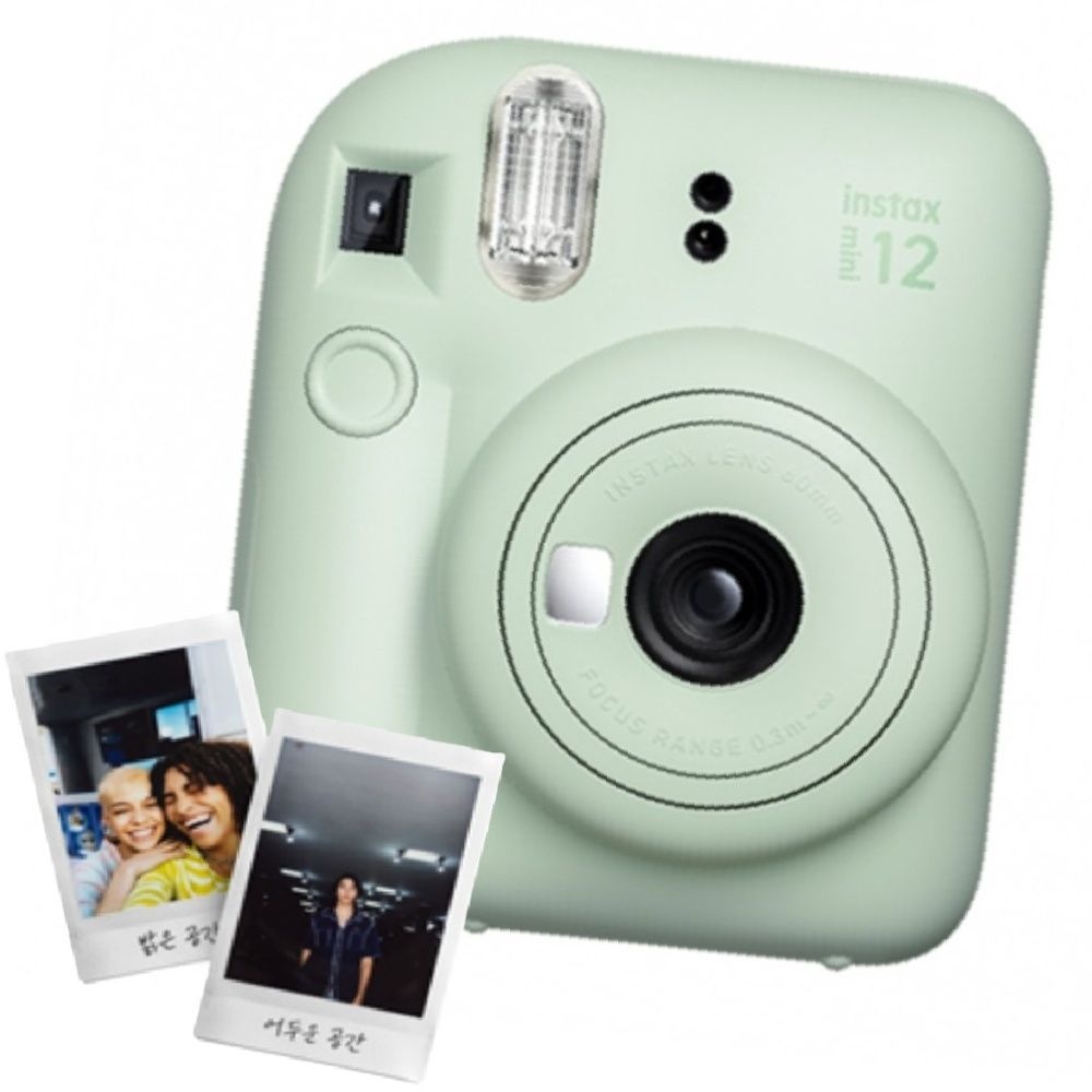 인스탁스 즉석 카메라 미니12 그린 필름 감성 INSTAX 휴대용