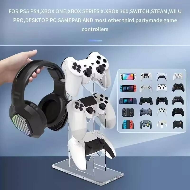 [해외] 게임패드거치대 게임 스탠드 플레이스테이션 5 4 3 2 PS5 PS4 PS3 듀얼센스 듀얼쇼크 스위치 프로 Xbox 거치대