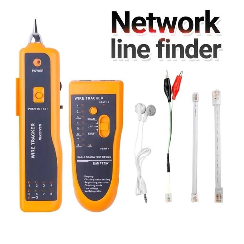 Kebidumei [해외] 랜테스터기 LAN 네트워크 케이블 테스터 Cat5 Cat6 RJ45 UTP STP 라인 파인더 전화선 추적기 톤 거리 진단