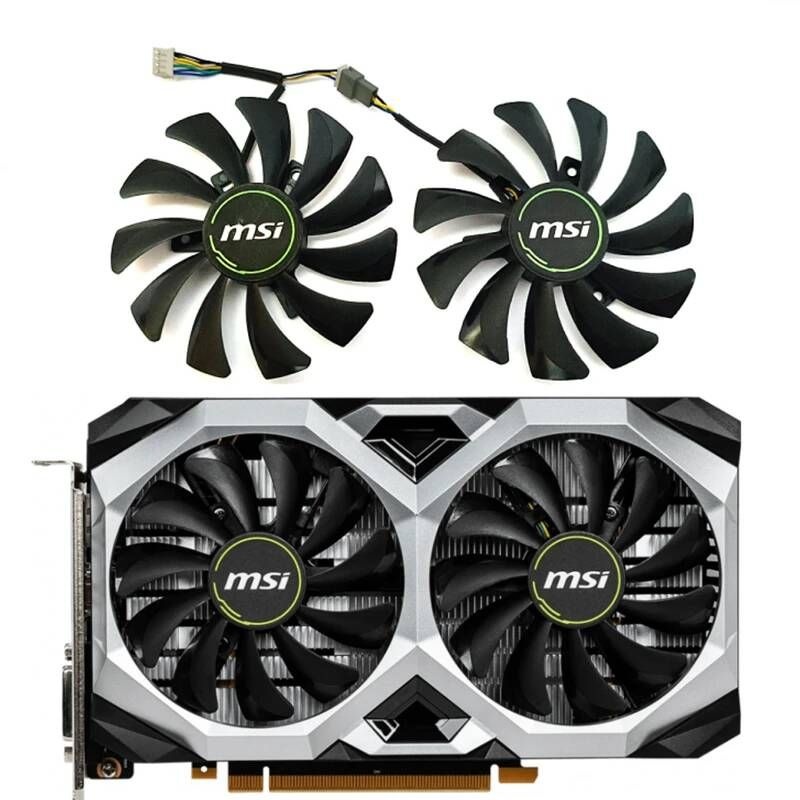 [해외] 노트북쿨링팬 쿨러 HA9010H12F-Z GTX 1660 VENTUS GPU 선풍기 MSI GeForce 지포스 1660TI RTX 2060 비디오 카드 쿨링 85mm