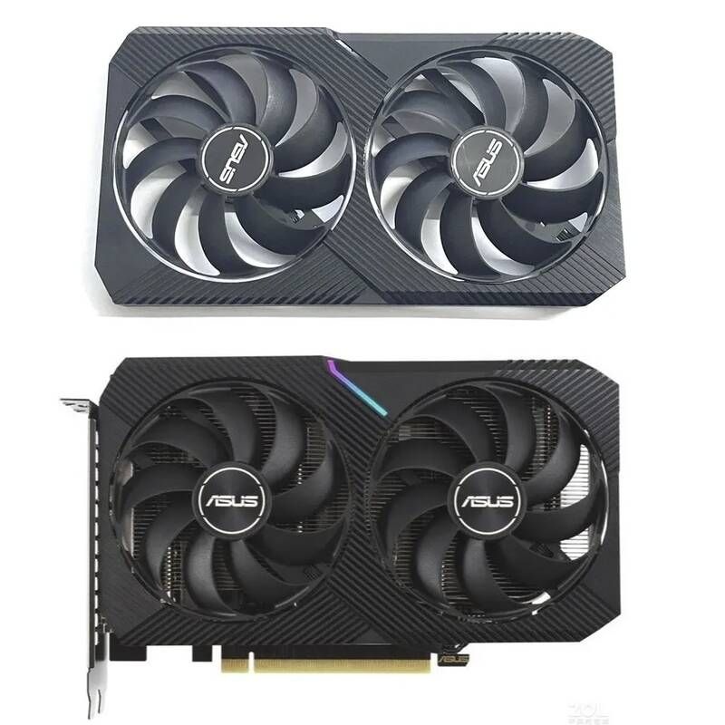 [해외] 노트북쿨링팬 쿨러 ASUS 아수스 듀얼 RTX 3050 3060 3060TI 미니 GTX 1650 1660S RX 6400 6500XT 그래픽카드용 오리지널 GPU 팬