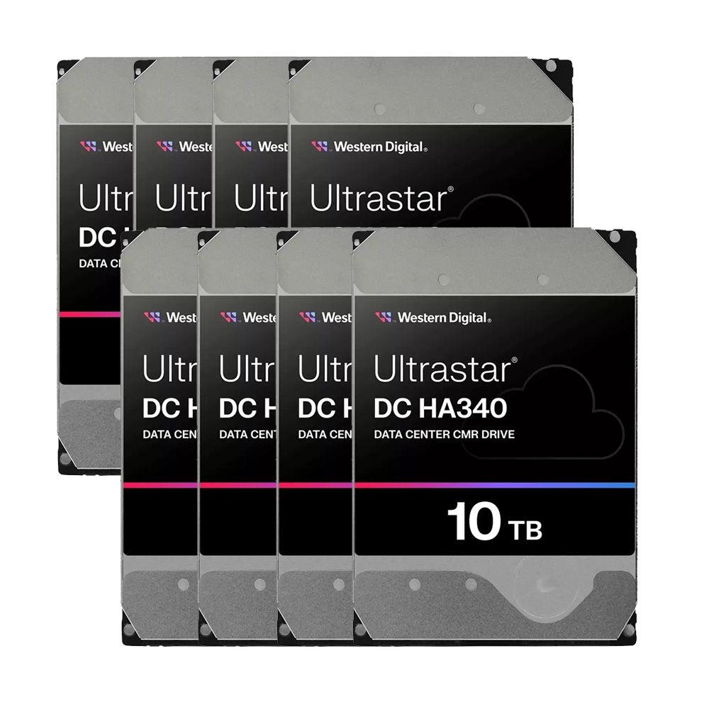 [WD공식총판점] Ultrastar HA340 10TB WUS721210BLE6L4 무상5년 10TBx8 80TB 서버 NAS