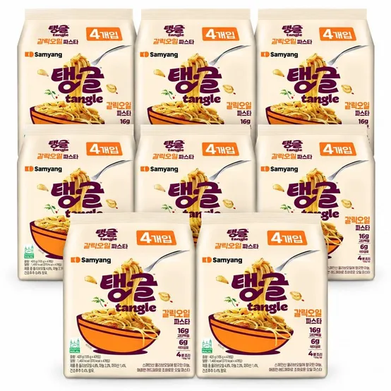 탱글갈릭오일파스타 32봉1박스/머쉬룸/쉬림프/토마토