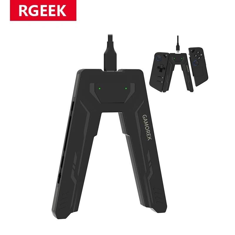 RGeek [해외] 조이콘충전독 레노버 리전 고 2 RGEEK 핸들 커넥터 C 충전 그립 게임패드 정리 홀더