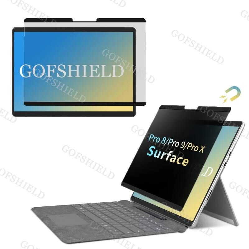 PRIVACY [해외] 모니터보호기 사생활보호 필름 Surface Pro 4 5 6 7 8 9 X 노트북 2 웨이 자석 135인치 15인치 화면 보호기 눈부심 방지 필