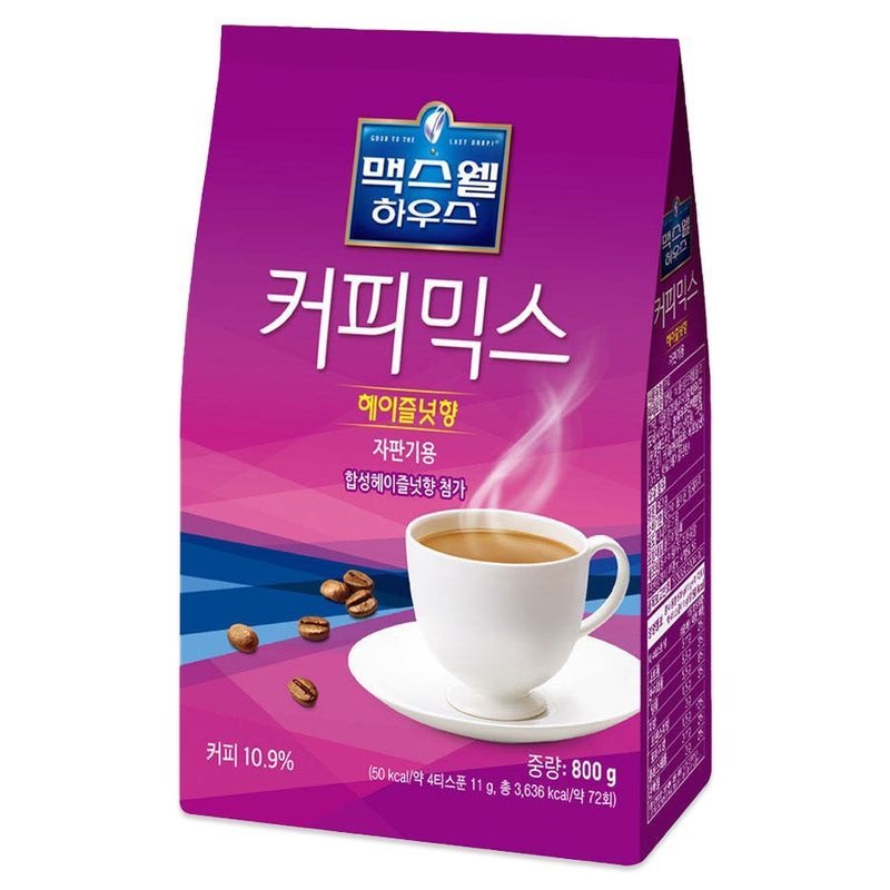 맥스웰 하우스 헤이즐넛 커피믹스 자판기용 800g