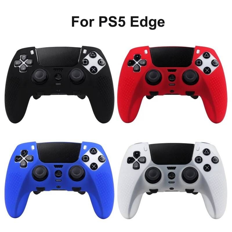Ralan [해외] 듀얼센스엣지 PS5 Edge 게임 패드 조이스틱 DualSense 스킨 케이스 미끄럼방지 실리콘 보호 커버