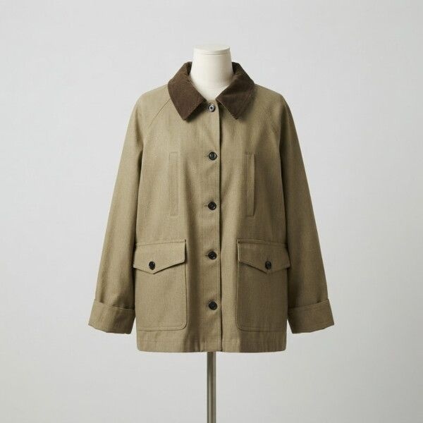 [온앤온] 카라 배색 자켓 M/BEIGE EVR NJW6W-M9140 9U