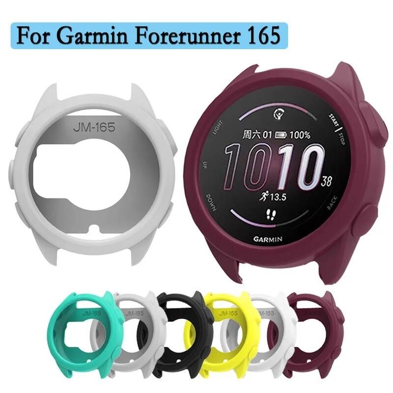 BEHUA [해외] 가민피닉스 Garmin Forerunner 165 실리콘 보호 케이스 시계 쉘 보호대