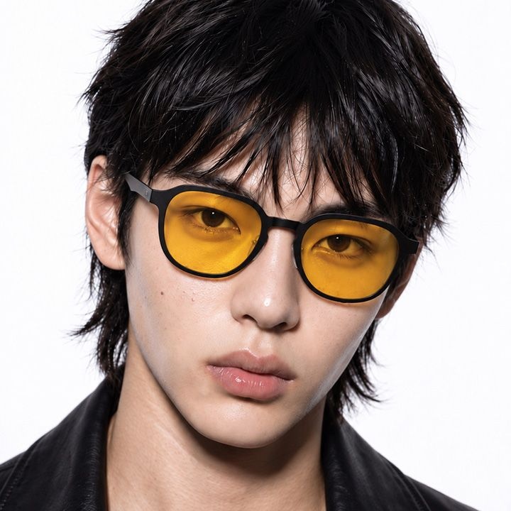 KRC고려 KREX 블루라이트 UV 차단 수면 안경 멜라토닌 조절 서케디언 리듬 생체시계 국내제작 / 옐로우 액티브
