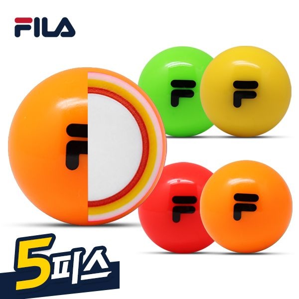 [BT golf product Co.,Ltd]휠라 하이퍼 파크골프공 5피스 1구 유광 5겹 협회공인구 파크볼