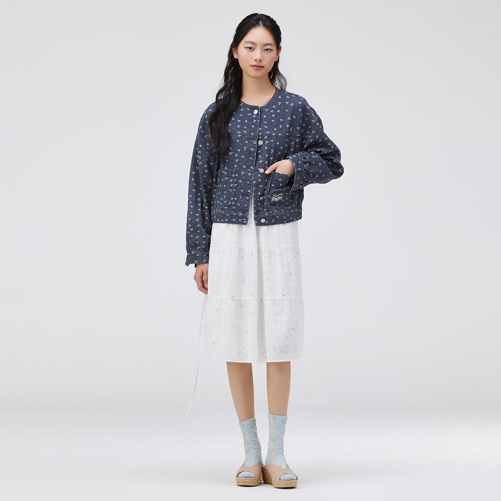 [KiiiKiii 착용] 라운드넥 패턴 자켓(T262MJK131W)