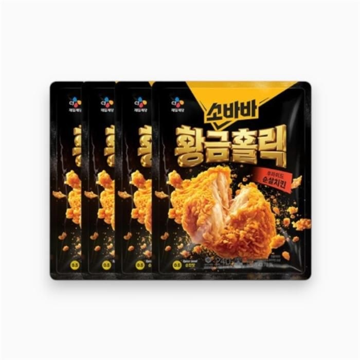 CJ 고메 소바바 황금홀릭 순살 240G 4개