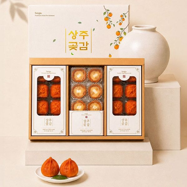 [롯데백화점] 자연맛남 정성가득 곶감 (반건시8입x2팩+고구마치즈호두말이8입) 세트