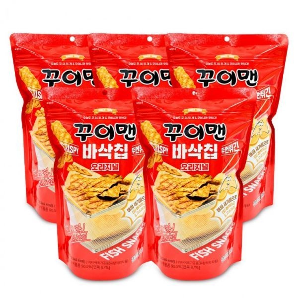 경진 꾸이맨 바삭칩 오리지널 70g x 5개