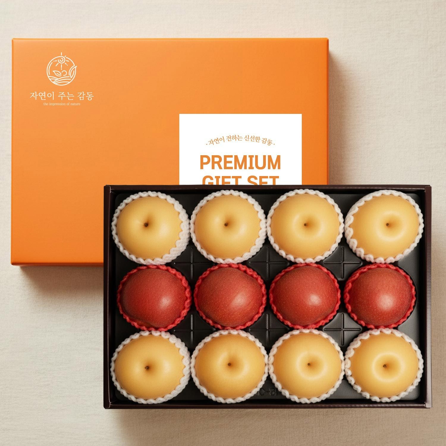 [롯데백화점] 감동 자연의감동 혼합과일 2호 과일선물세트(6.6kg 사과4개+배8개)