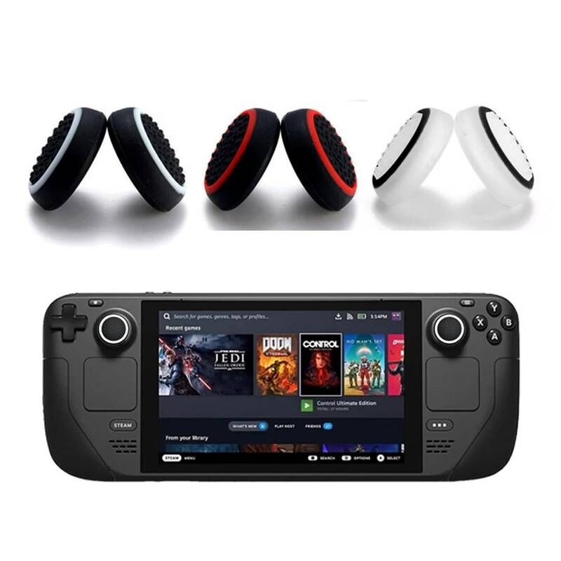 [해외] PS포탈케이스 실리콘 엄지 스틱 그립 캡 조이스틱 커버 보호대 스팀덱Oled For ASUS 아수스 ROG Ally X 게임 콘솔 썸 케